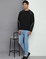 Calvin Klein Crew Neck Piping Sweatshirt