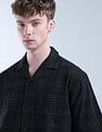 Flying Machine Grid Tattersall Checked Digitopia Oversized Shirt