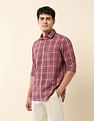 U.S. Polo Assn. Grid Tattersall Checked Tailored Fit Shirt