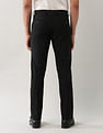 Arrow Mid Rise Solid Polyester Trousers