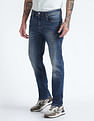 Flying Machine Slim Straight Stone Wash Jeans