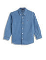 Tommy Hilfiger Kids Boys Solid Regular-Fit Cotton Shirt