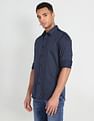 Flying Machine Cotton Sateen Vertical Stripe Shirt