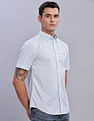 Tommy Hilfiger Printed Regular Fit Plain Woven Shirt