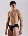 Calvin Klein Underwear Mid Rise Solid Black Briefs