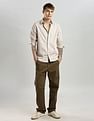 Calvin Klein Jeans Solid Slim Fit Plain Woven Shirt