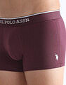 U.S. Polo Assn. Antibacterial Solid ET004 Trunks - Pack Of 3
