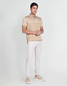 Arrow Horizontal Striped Mercerised Cotton Polo Shirt