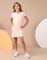 U.S. Polo Assn. Kids Girls Brand Printed A Line Dress