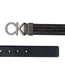 Calvin Klein Leather Reversible Metal Diagonal Belt