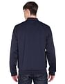 Flying Machine Stand Collar Solid Bomber Jacket