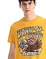 U.S. Polo Assn. Denim Co. Yellow Printed Cotton Jersey T-Shirt
