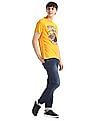 U.S. Polo Assn. Denim Co. Yellow Printed Cotton Jersey T-Shirt