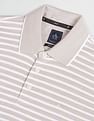 Arrow Horizontal Stripe Pique Polo Shirt