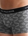 USPA Innerwear Anti Microbial Printed OET14 Trunks - Pack Of 3
