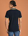 Flying Machine Cut And Sew Slim Fit Polo Shirt