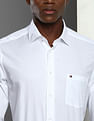 Tommy Hilfiger Solid Tonal Dobby Cotton Shirt