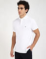Tommy Hilfiger Solid Regular-Fit Cotton Polo T-Shirt