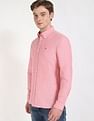 Tommy Hilfiger Solid Regular-Fit Cotton Shirt