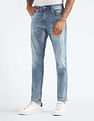 Flying Machine Slash Slim Tapered Stone Wash Jeans