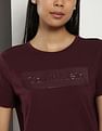 Calvin Klein Crew Neck Embossed Logo Top
