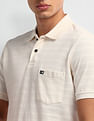 Arrow Sport Horizontal Stripe Cotton Polo Shirt