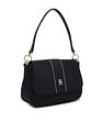 Tommy Hilfiger Solid Blue Nylon Shoulder Bag