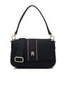 Tommy Hilfiger Solid Blue Nylon Shoulder Bag