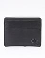 Calvin Klein Textured Black Leather Card Holder Wallet