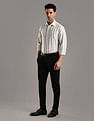 Tommy Hilfiger Striped Regular Fit Plain Woven Shirt