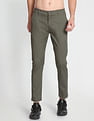 Flying Machine Twill Geometric Print Trousers