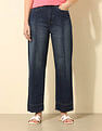 U.S. Polo Assn. Women High Rise Straight Fit Pintuck Jeans
