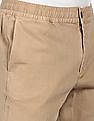 Tommy Hilfiger Men Khaki Denton Regular Fit Solid Casual Trousers