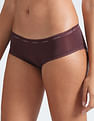 Calvin Klein Underwear Mid Rise Lace Trim Hipster Panties