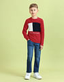 U.S. Polo Assn. Kids Boys Printed Regular Fit Sweater