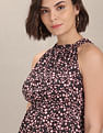 U.S. Polo Assn. Women Halter Neck Solid Fit And Flare Dress