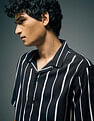 Flying Machine Vertical Striped Original Cuban Shirt