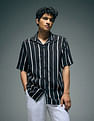 Flying Machine Vertical Striped Original Cuban Shirt