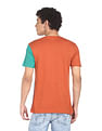 Flying Machine Pure Cotton Colour Block T-Shirt