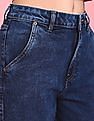 Flying Machine Women High Rise Cargo Pocket Jogger Jeans