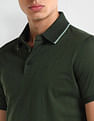 Arrow Textured pattern Regular Fit Polo Shirt
