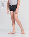 USPA Innerwear Boys Mid Rise Cotton Spandex OKT01 Trunks - Pack Of 2