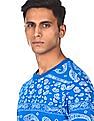 Aeropostale Men Blue Crew Neck Printed T-Shirt