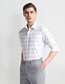Arrow Check Patterned Dobby Shirt