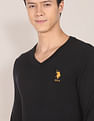 U.S. Polo Assn. V-Neck Acrylic Sweater