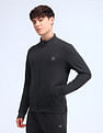 Flying Machine Solid High Neck Sweatshirt