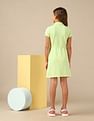 U.S. Polo Assn. Kids Girls Cinched Waist Polo Dress