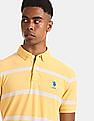 U.S. Polo Assn. Button Down Collar Rugby Stripe Polo Shirt