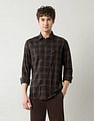 Arrow Sport Grid Tattersall Checked Dobby Shirt