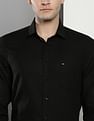 Tommy Hilfiger Solid Engineered Cotton Shirt